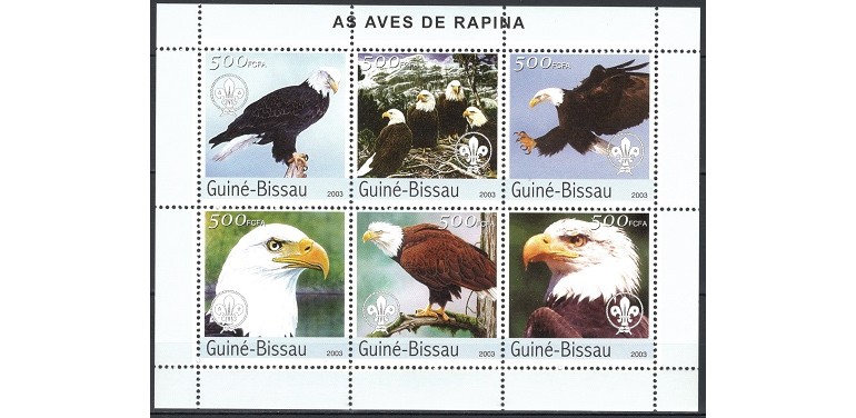 GUINEA BISSAU 2003 - PASARI DE PRADA - BLOC NESTAMPILAT - MNH / pasari548